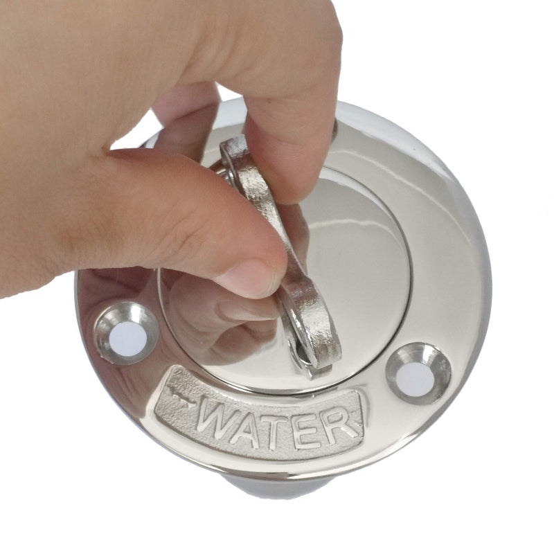 NRC&XRC New Casting 1-1/2"(38mm) Boat Water Deck Fill/Filler with Key Cap Water Marine 316 Stainless Steel Hardware for Boat Yacht Caravan - Image 2